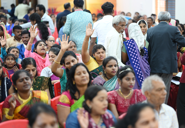 Bro Andrew Richard celebrates his 60th Birthday with grandneur amidst a large number of devotees here on Sunday, 16th, 2023, at Grace Ministry Prayer Centre Budigere in Bangalore with a myriad of wishes.